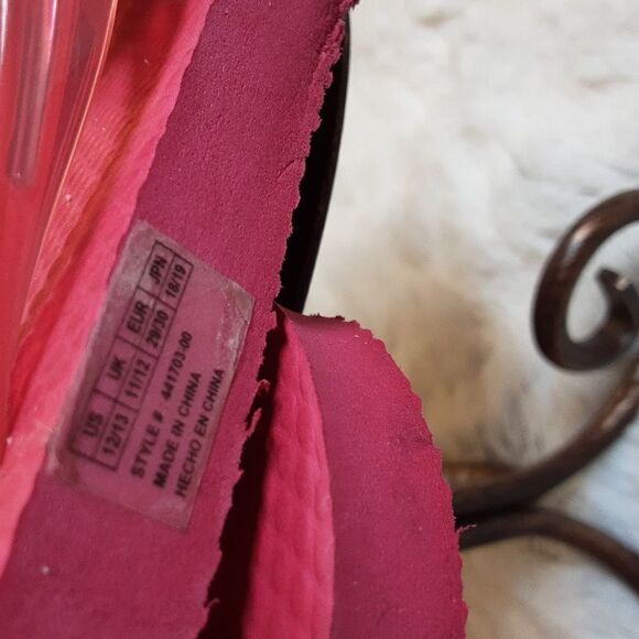 GAP KIDS Flip Flops Hot Pink Peonies size 12-13 - Picture 11 of 13